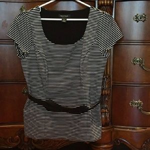 WHBM top with bow belt